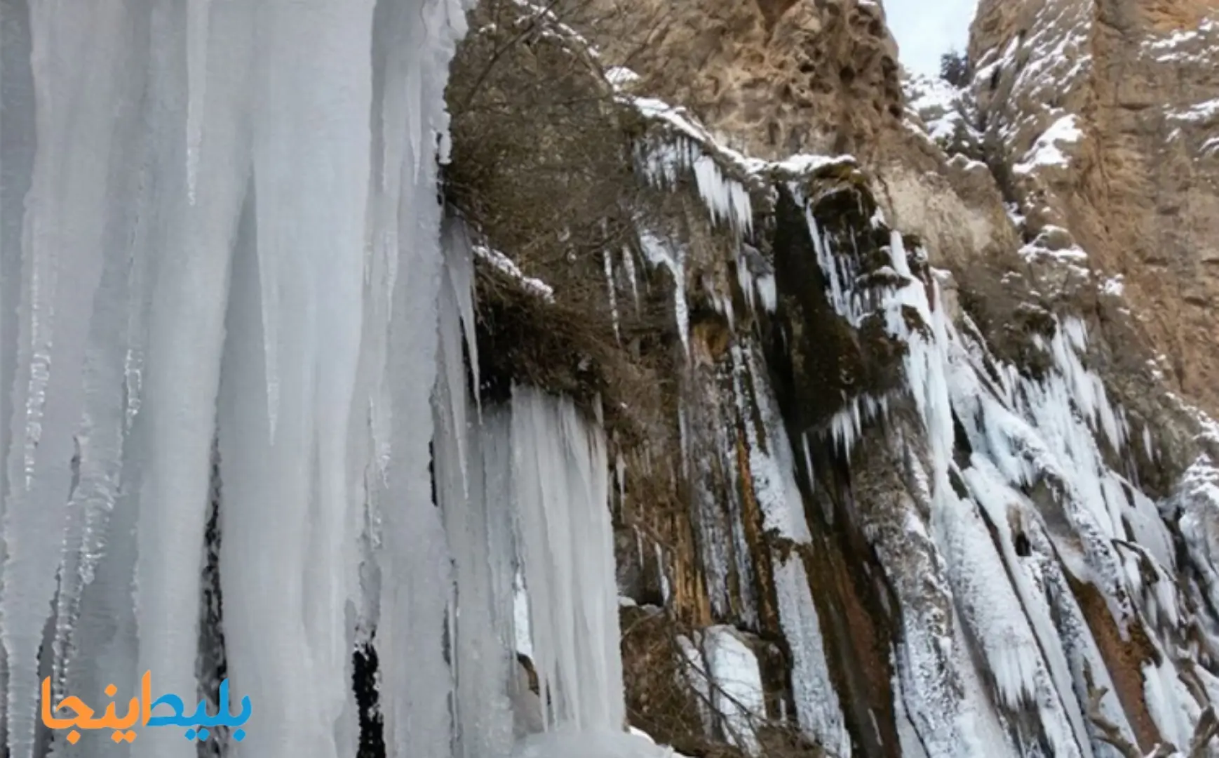 آبشار مارگون در زمستان